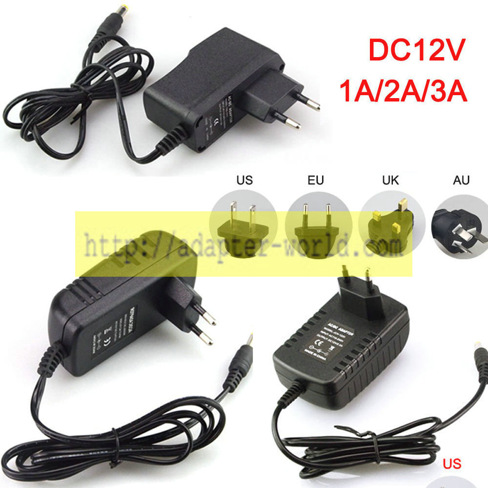 *Brand NEW* AC100-240V To DC12V 1/2/3/5/6/8A Transformer LED Strip Adapter Power Supply - Click Image to Close